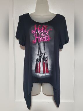 🆕️ NWT Lethal Angel Sexy Split String Back Top, Sz M